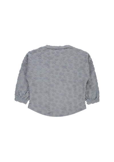 Civil Boys Yıldız Baskılı Çizgili Cepli 2-5 Yaş Sweatshirt Açık İndigo