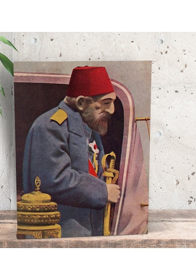 Bk Gift Sultan Iı Abdülhamid Han Tasarımlı Dekoratif Mini Kanvas (551117473)