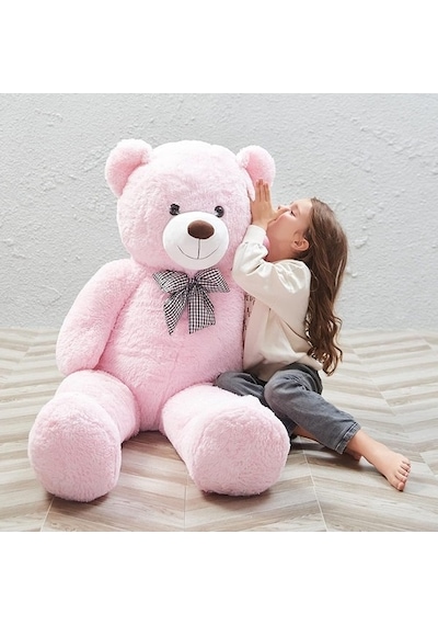 Peluş 120 Cm Papyonlu Sevimli Ayı - Sevgiliye Özel Hediye