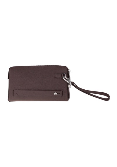 Bloominbag Forte Wrist Espresso Roast Unisex Kilitli Clutch Çanta Kahverengi