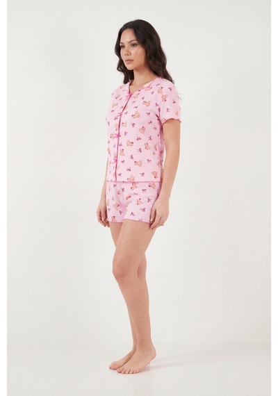 Lela Bayan Pijama Takımı 65770837 Pembe