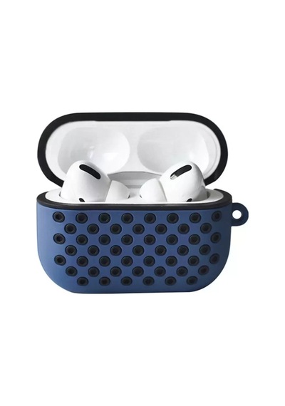 Newface Apple Airpods Uyumlu Pro 2 2.nesil Spor Delikli Kılıf - Lacivert-siyah
