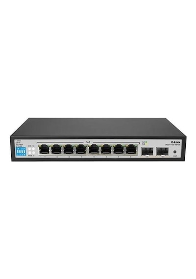 D-lınk 10port 96w 8port Poe Dgs-f1100-10ps-e/e Gıgabıt 2x Sfp Yönetilemez Switch