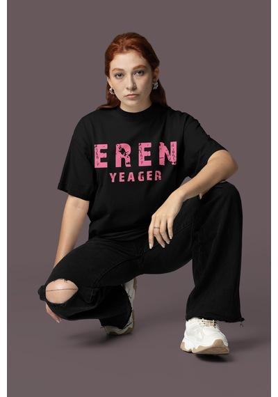 Sevbano Attack On Titan Sırt Baskılı Unisex Oversize Eren Yeager Anime Ka Siyah Sevbano Attack On Titan Sırt Baskılı Unisex Oversize Eren Yeager Anime Ka Siyah