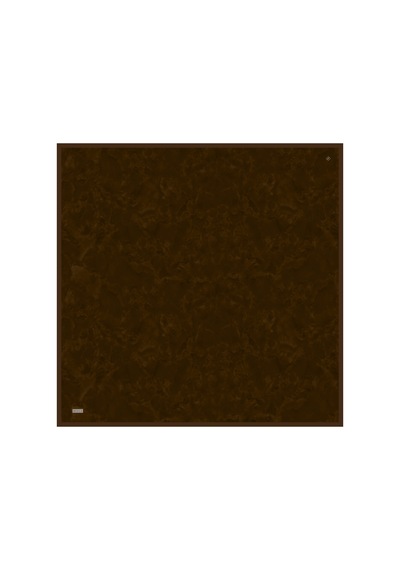 Belli Soyut Desen %100 Twill İpek Eşarp Be28 Kahve