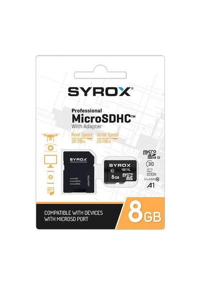 8gb Micro Sd Kart Hafıza Kartı