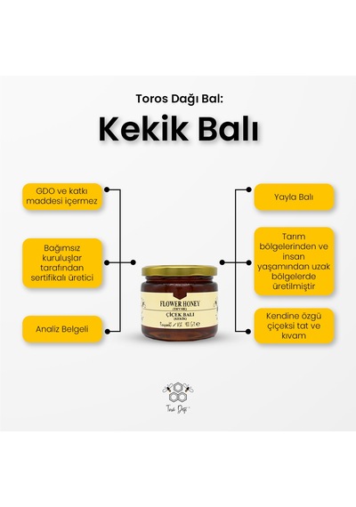 Toros Dağı Süzme Çiçek Balı Kekik Balı 400 G