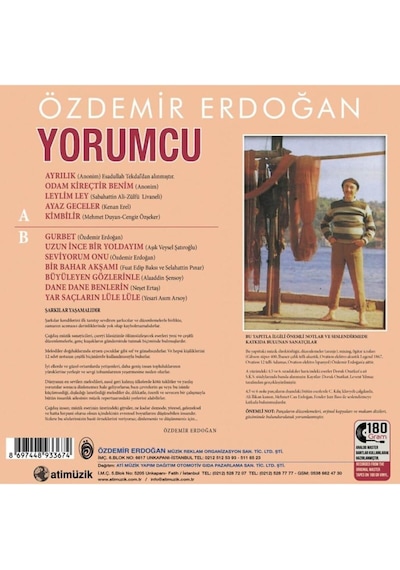 Özdemir Erdoğan / Yorumcu - Gurbet Analog Kayıt 33 Devir Lp Plak