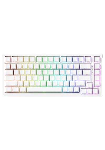 Akko Tac75 He White %75 Glare Manyetik Switch 8k Hz Hall Effect Argb İngilizce Gaming Klavye