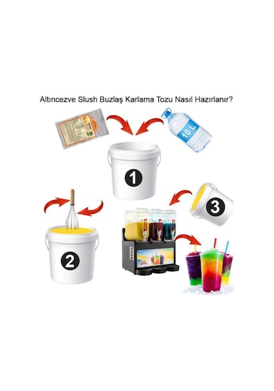 Altıncezve Ice Slush Karlı Buzlu Karlama Tozu Portakal 1250 G