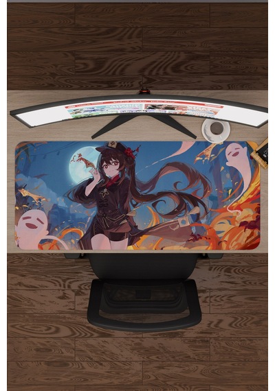 Hu Tao Genshin Impact Anime Gacha V2 - 90x40 Xxl Gaming Mouse Pad Fare Altlığı