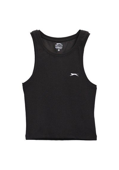 Slazenger KAIDENA IN Kadın Slim Fıt Kolsuz Siyah Tişört