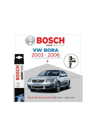 Volkswagen Bora Muz Silecek Takımı 2003-2006 Bosch Aerotwin