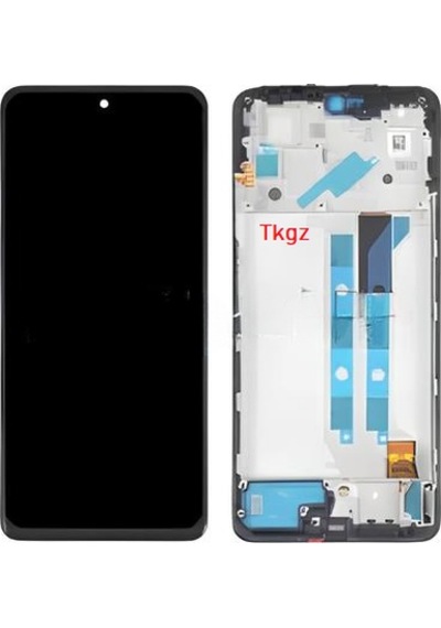 Tkgz - Xiaomi Poco X4 Pro Uyumlu Lcd Ekran Dokunmatik Çıtalı