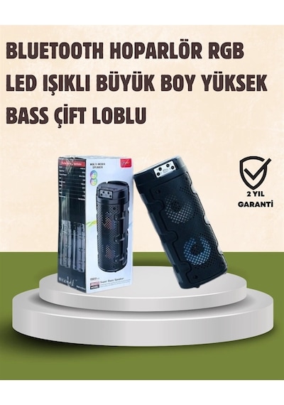 Hubrendy Tekno Kompakt Tasarım, Yüksek Ses Performansı Çoklu Giriş Seçenekli Kablosuz Hoparlör Bl