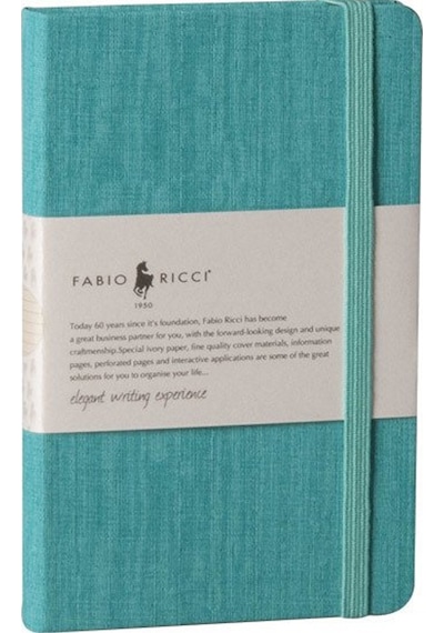 Fabio Ricci Lepidus 1044 Turkuaz Çizgili Defter Turkuaz