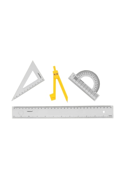Yıldızlar Kod:019 Çizim Takımı Pergelli 30 Cm Şeffaf