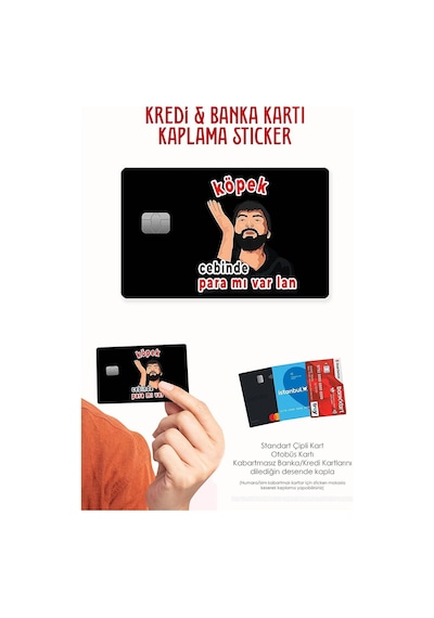 Cebinde Para Mı Var Lan - Papara, Tosla, Otobüs Kart Kaplama Stickeri Kredi Kartı Için Diğer