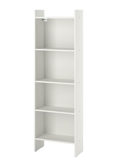 Ikea Baggebo Kitaplık, Beyaz, 50x25x160 Cm