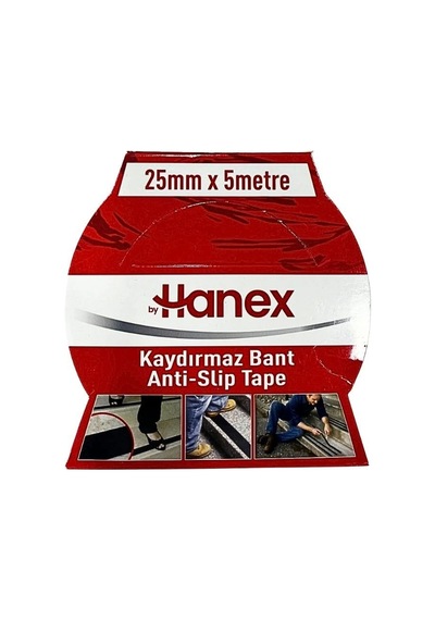 25 Mm X 5 M Siyah Kaydırmaz Bant Standart