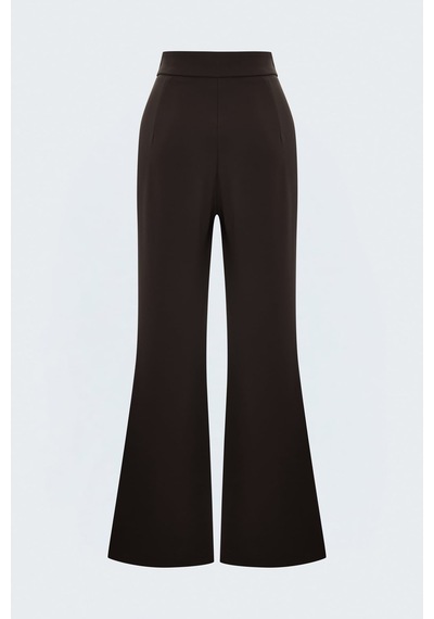 Sateen Sally Pantolon - Kahve-137907