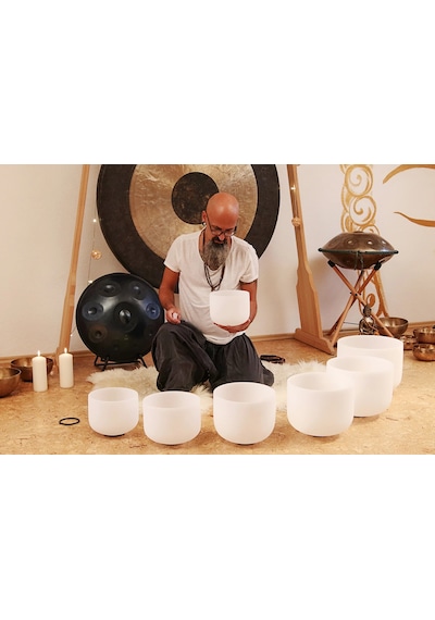 Sela 35cm Buzlu Kristal Tibet Kasesi 440 Hz Do Secf14c