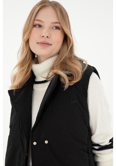 U.s. Polo Assn. Kadın Siyah Yelek Dokuma 50289554-vr046 Siyah