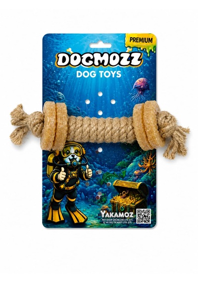 Dogmozz Premium 4 Kauçuk Halkalı Diş Kaşıma İpi 25 Cm