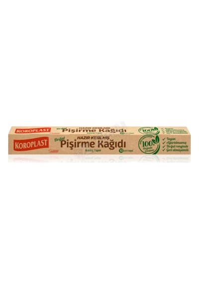 4 Adet Koroplast Hazır Kesilmiş Doğal Pişirme Kağıdı 10'lu