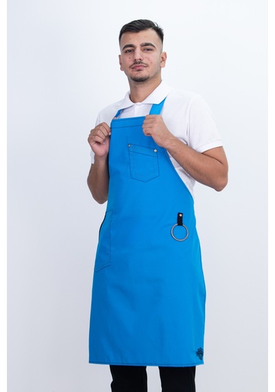 Düz Unisex Ayarlanabilir Çift Cepli Önlük Çok Renkli