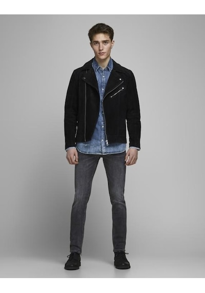 Jack & Jones Jack&jones 12159030 Erkek Glenn Slim Black Denim Siyah Siyah