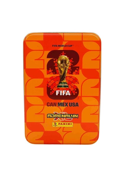 Fıfa World Cup 2026 Adrenalyn Xl Trading Card Metal Kutu - Turuncu Kutu Renkli