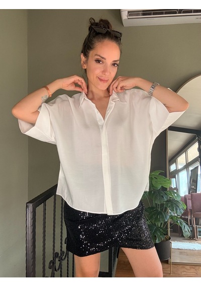 Ali Butik Siyah Pul Payet Anvelop Mini Etek