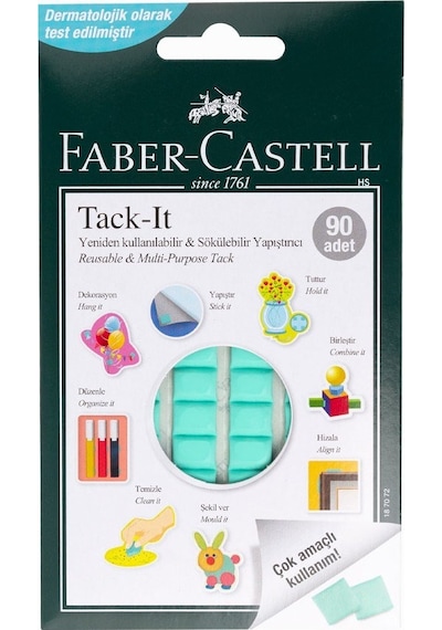 Faber Castell Tack-it Hamur Yapıştırıcı Karışık Renk 50 Gr 90 Ad.