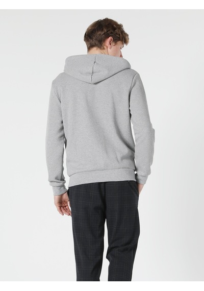 Colin's Regular Fit Kapüşonlu Erkek Ceket CL1055410_Q1.V2_MGA Gri Melanj