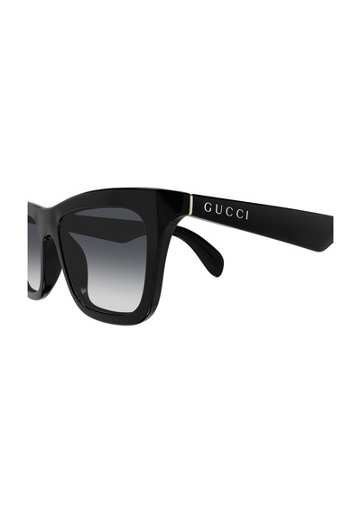 Gucci Gg 1933s 001 53 Unisex Kare Degrade Siyah Kemik Güneş Gözlüğü Siyah