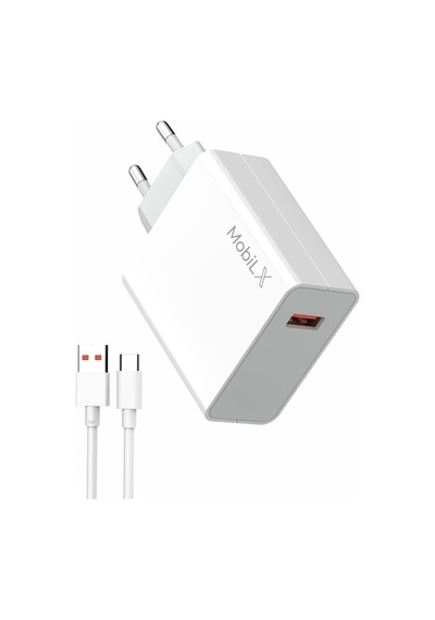 Mobilx 67 Watt Turbo Max Hızlı Şarj Aleti + Type C Usb Kablo
