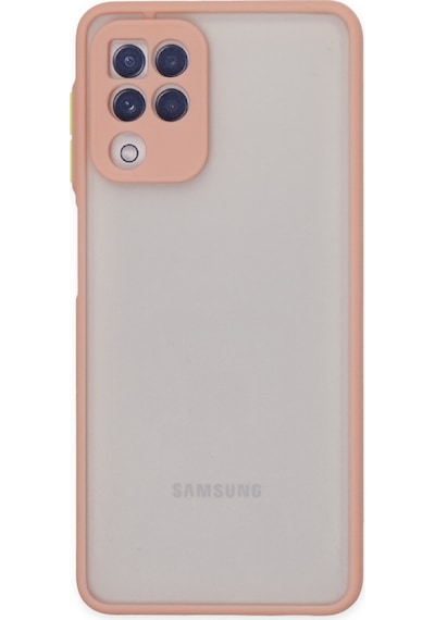 Samsung Galaxy Uyumlu A22 Kılıf Montreal Silikon Kapak - Pembe Bzsxx00 1