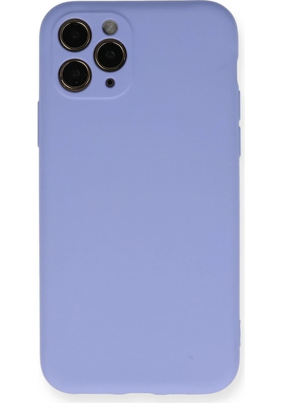 Ilkeshop Newface Apple iPhone Uyumlu 11 Pro Kılıf Nano İçi Kadife Silikon- Lila