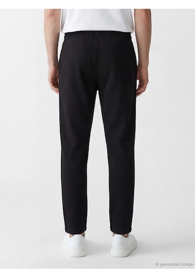 LC Waikiki Southblue Siyah Standart Kalıp Erkek Eşofman Altı New Black