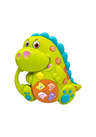 Vardem Eğitici İnteraktif Müzikli Ve Işıklı Dinozor Bebek Oyuncağı Hayvan Sesli Piyano