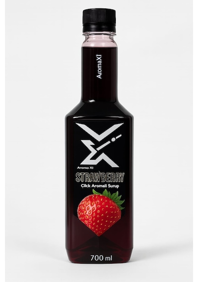 Çilek Aromalı Konsantre Şurup 700 Ml Kokteyl, Kahve, Smoothie Ve Tatlılar İçin Profesyonel Kullanım
