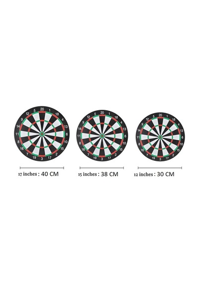 Dart Tahtası Seti 15 İnç Büyük Orta Boy Çift Taraflı Dart Tahtası