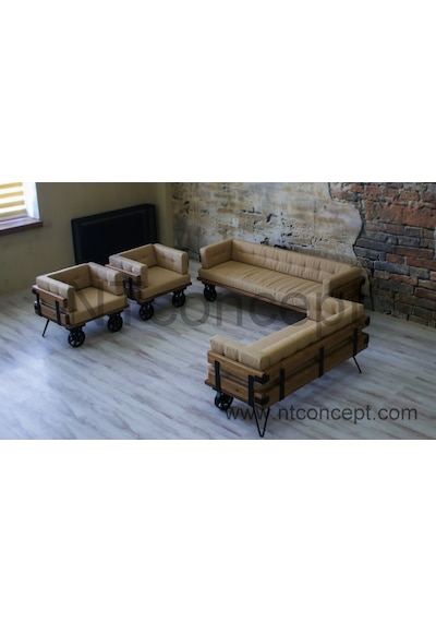 Ntconcept Ntconcept Doğal Ağaç Loft Koltuk