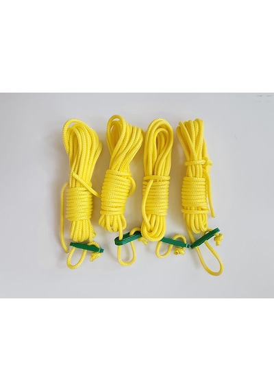 Rainbow 4 Metre x 4 Adet - Gergi Aparatlı İp Sarı