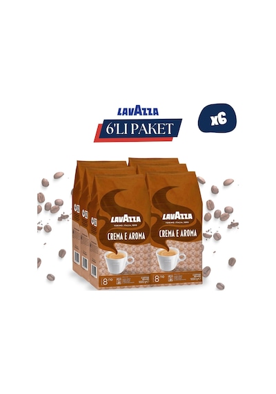Lavazza Crema E Aroma Orta Kavrulmuş Çekirdek Kahve 6 x 1 KG