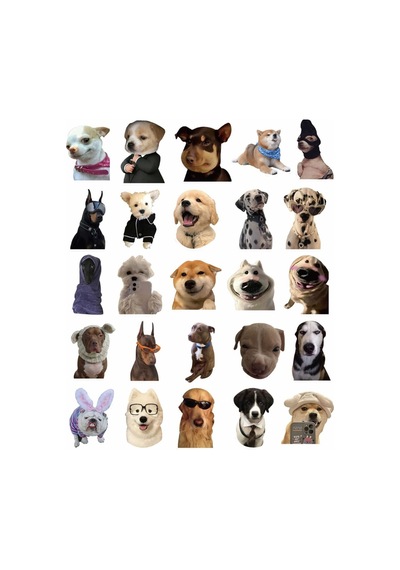 Sevimli Köpek Sticker Seti Laptop Ajanda Notebook Tablet Telefon Defter Etiket Bullet Journal Diğer