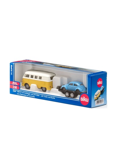 Siku Super Vw T1 Minibüs Ve Römorklu Beetle 2567 Çok Renkli