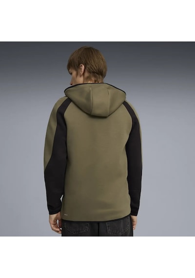 Puma Evostrıpe Fz Hoodie Dk Loden Green Erkek Yeşil Sweatshirt