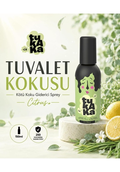 Tuvalet Kokusu, Gider Koku Önleyici, Kötü Koku Giderici Sprey 150 Ml Citrus